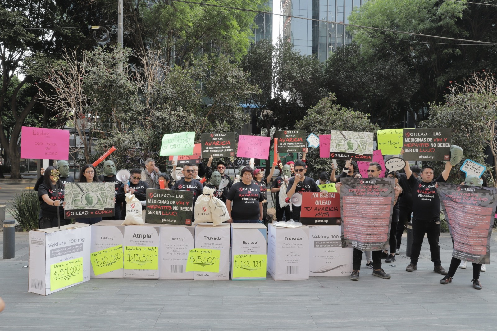 Protestan Contra La Avaricia Extrema De La Farmacéutica Gilead