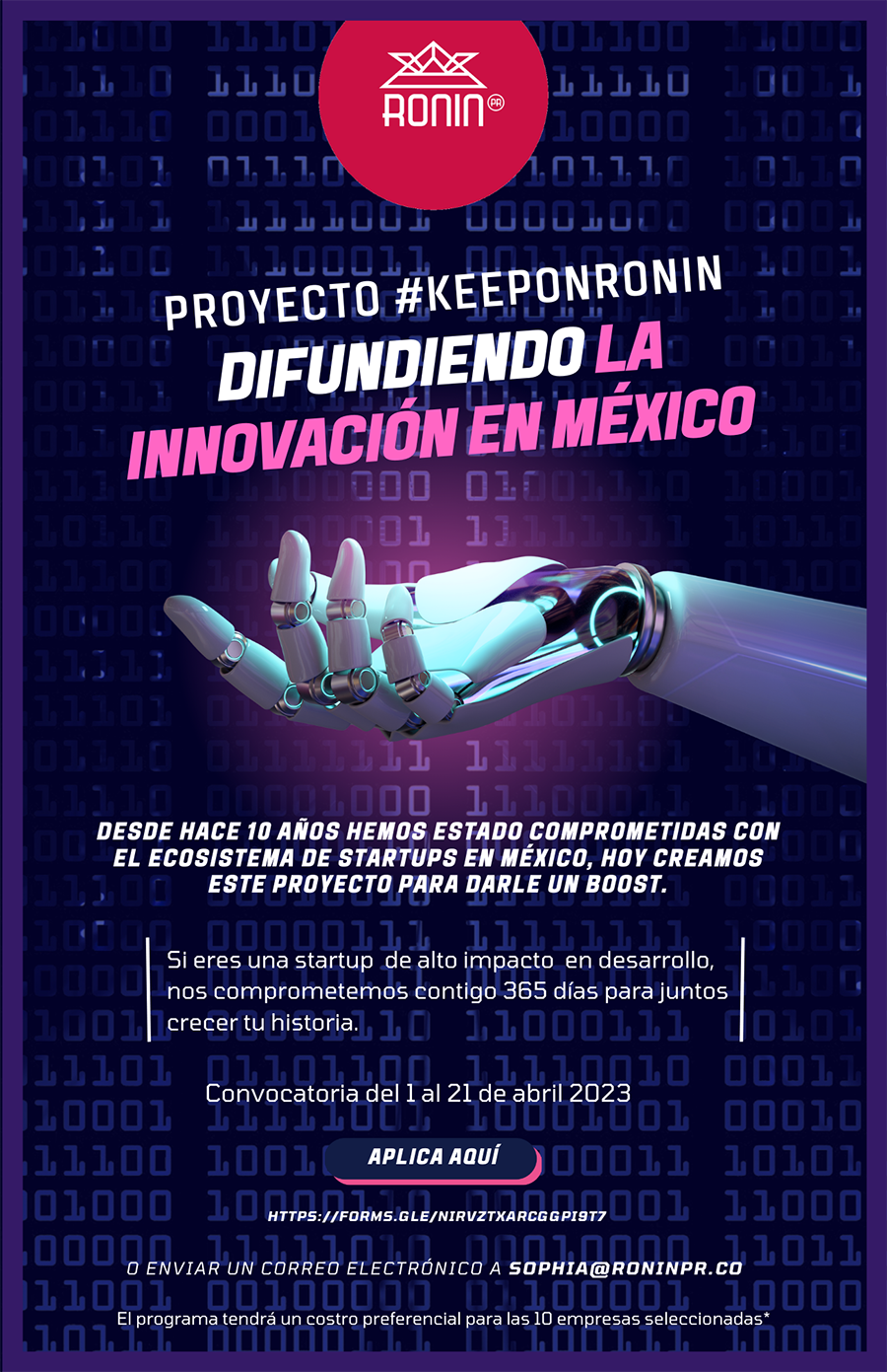 Flyer largo convocatoria