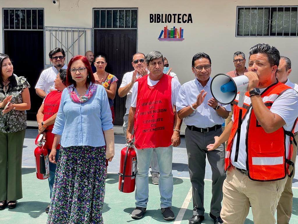 Titular de la SEP encabeza Primer Simulacro Nacional 2023 en escuela de Quintana Roo
