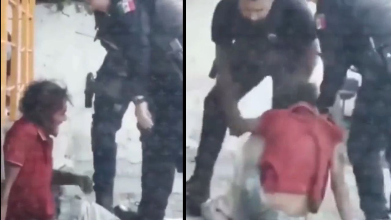 policias-agreden-indigente-Guadalajara