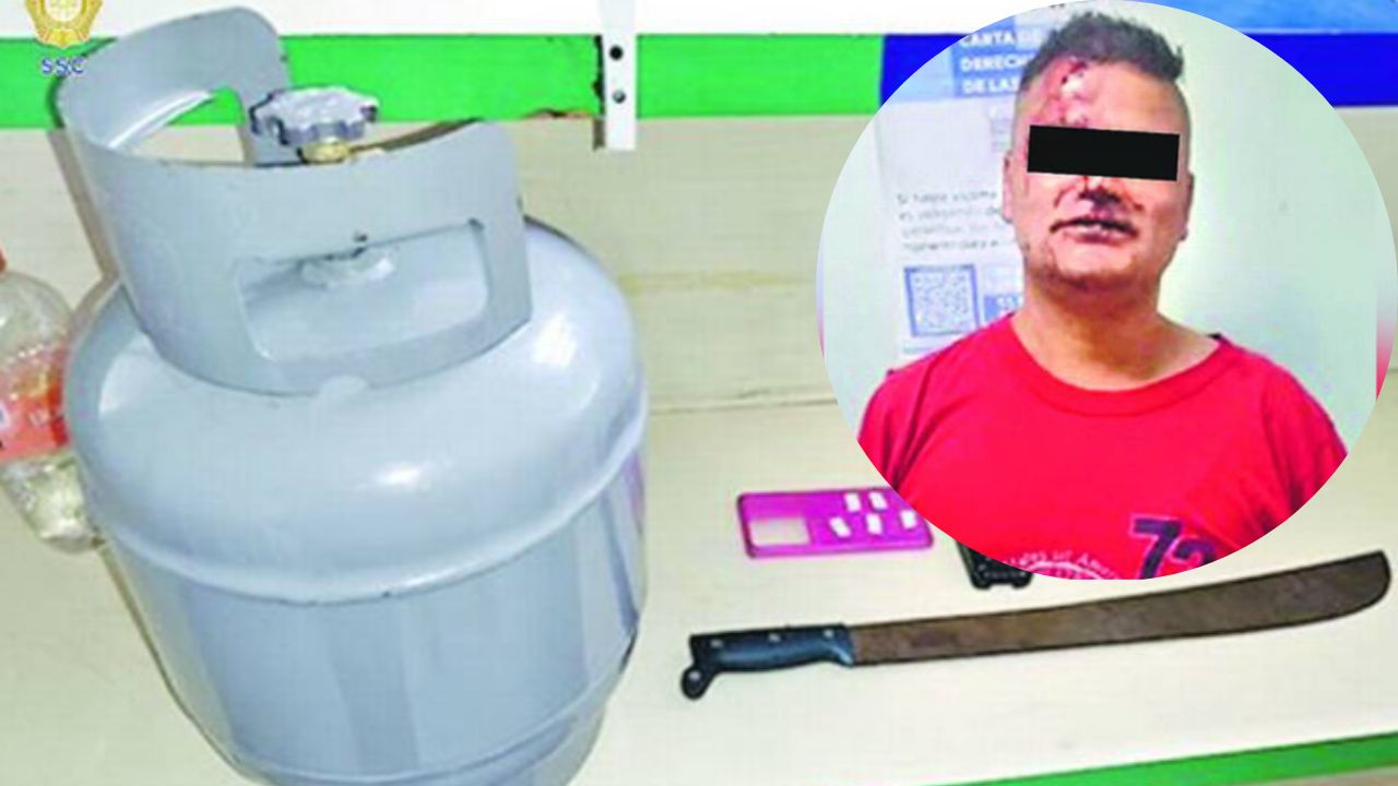 Detienen-a-hombre-por-usar-un-machete-en-contra-de-policias-en-la-Venustiano-Carranza
