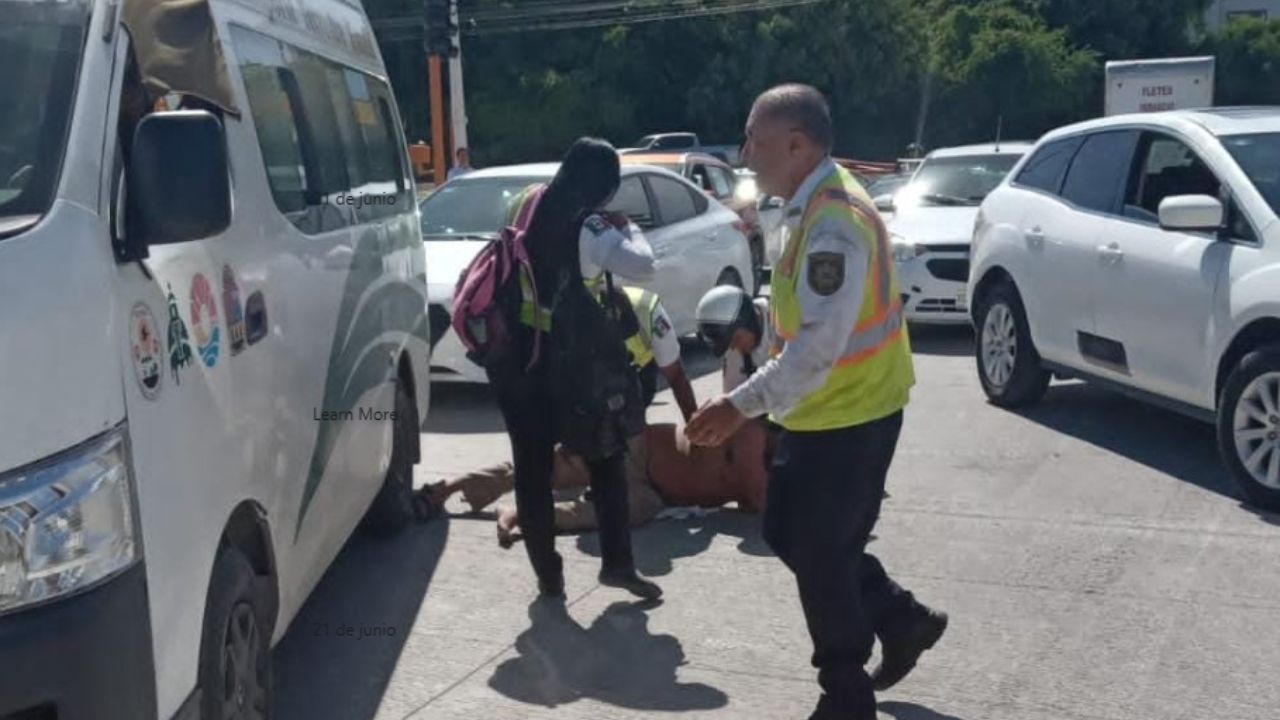 Detienen-a-hombre-que-agredio-a-oficial-de-transito-en-Cancun