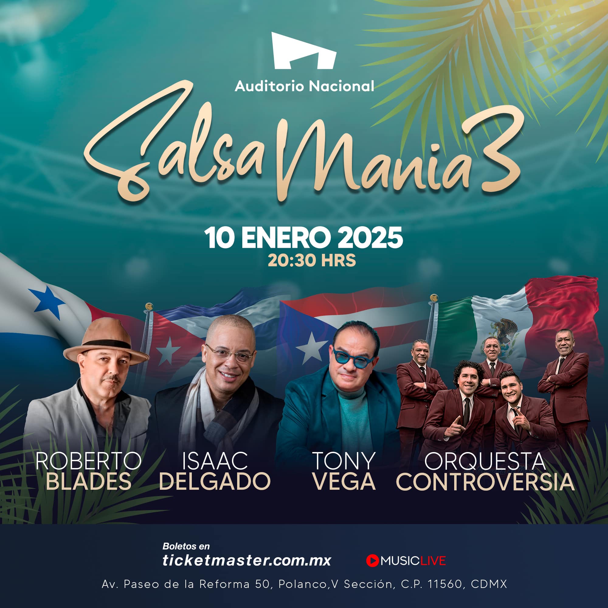 SALSAMANIA 3 ENE 2025 AUDITORIO NACIONAL CARTEL
