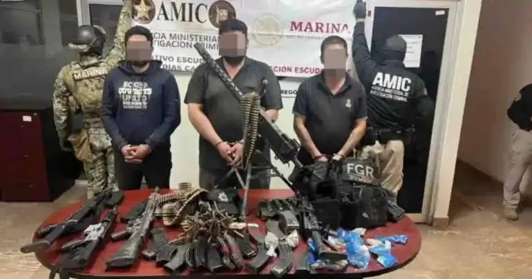 rescatan_a_dos_menores_y_detienen_a_tres_personas_con_armamento_en_sonora