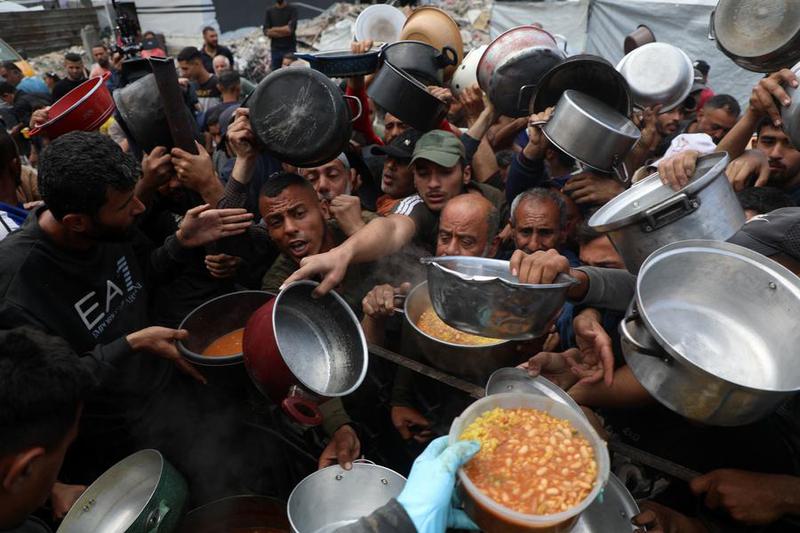 MEDIO ORIENTE-GAZA-BEIT LAHIA-ALIMENTOS GRATUITOS