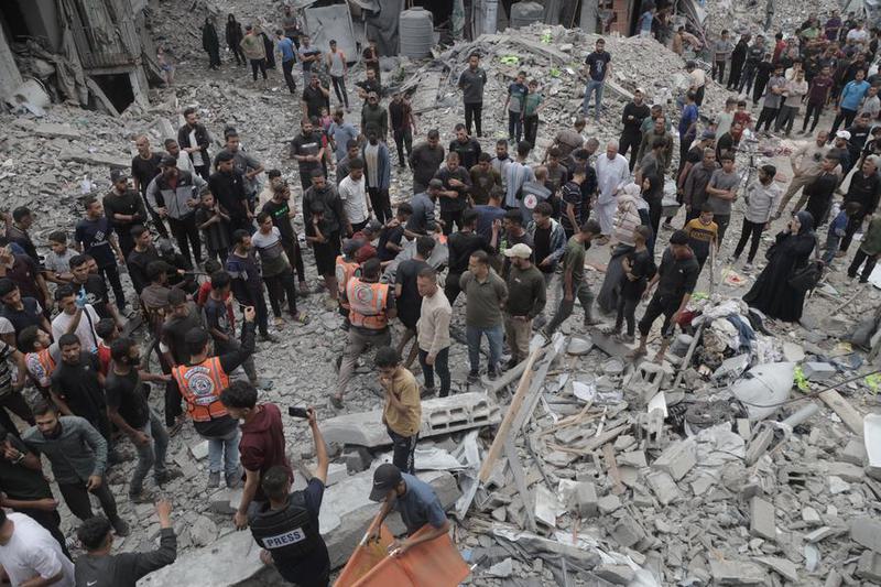 MEDIO ORIENTE-GAZA-JABALIA-ATAQUE AEREO