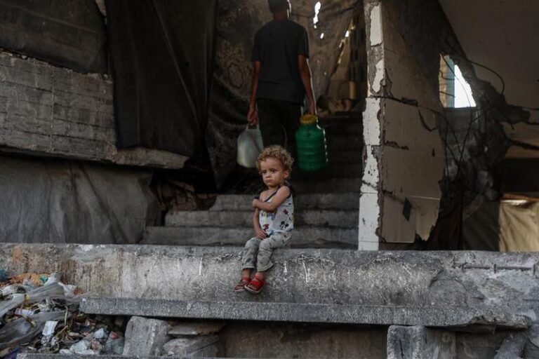 MEDIO ORIENTE-CIUDAD DE GAZA-NIÑOS DESPLAZADOS