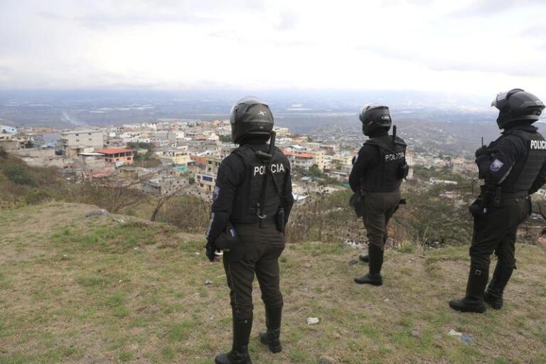 ECUADOR-SAN MIGUEL DEL COMUN-PARO NACIONAL-ENFRENTAMIENTO