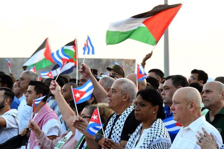 CUBA-HABANA-CAUSA PALESTINA-SOLIDARIDAD