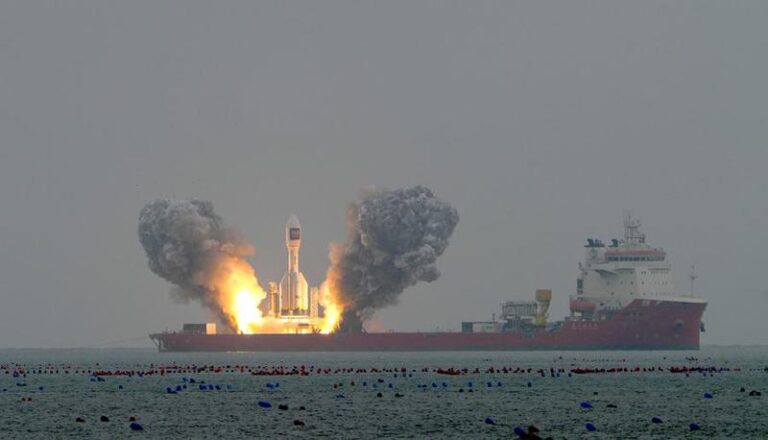 (EyesOnSci)CHINA-SHANDONG-HAIYANG-SATELLITES-LAUNCH (CN)