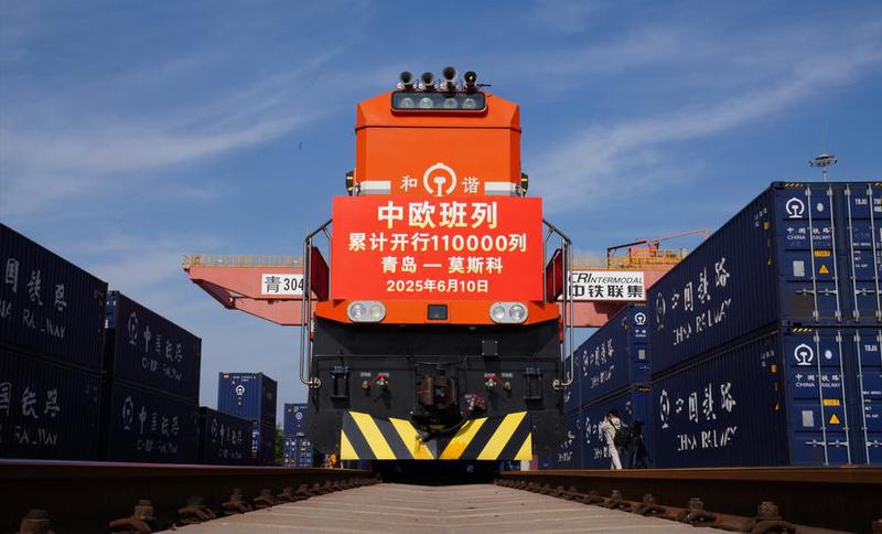 CHINA-SHANDONG-QINGDAO-TREN DE CARGA CHINA-EUROPA-110.000 VIAJES