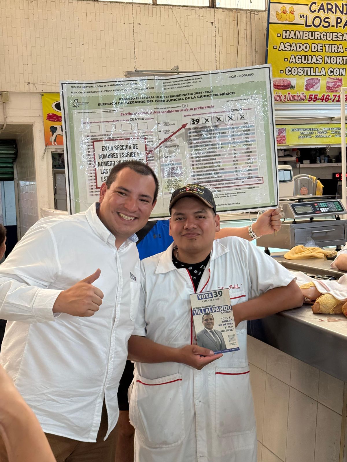 Raymundo Villalpando visita el Mercado Anáhuac y comparte sus propuestas