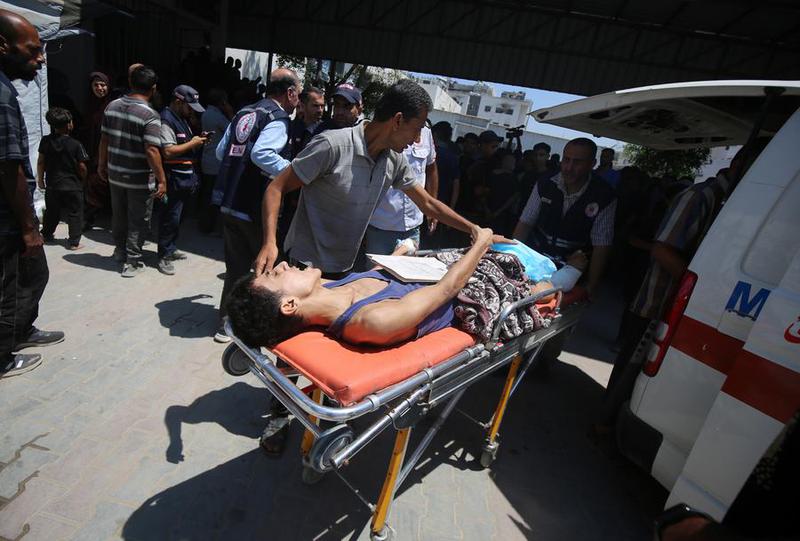 MEDIO ORIENTE-CIUDAD DE GAZA-FUEGO DEL EJERCITO ISRAELI-VICTIMAS