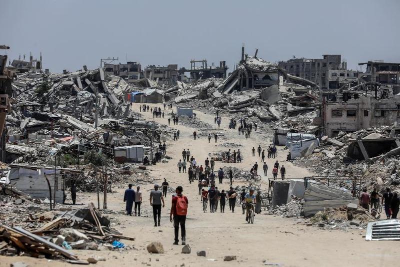 MEDIO ORIENTE-GAZA-BEIT LAHIA-PALESTINOS QUE REGRESAN