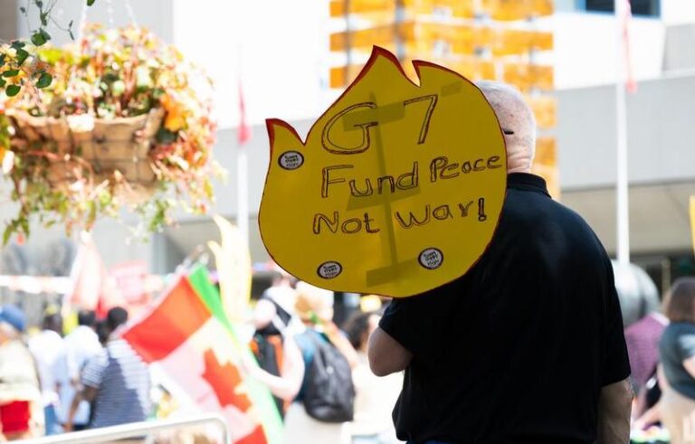 CANADA-CALGARY-CUMBRE DEL G7-PROTESTA