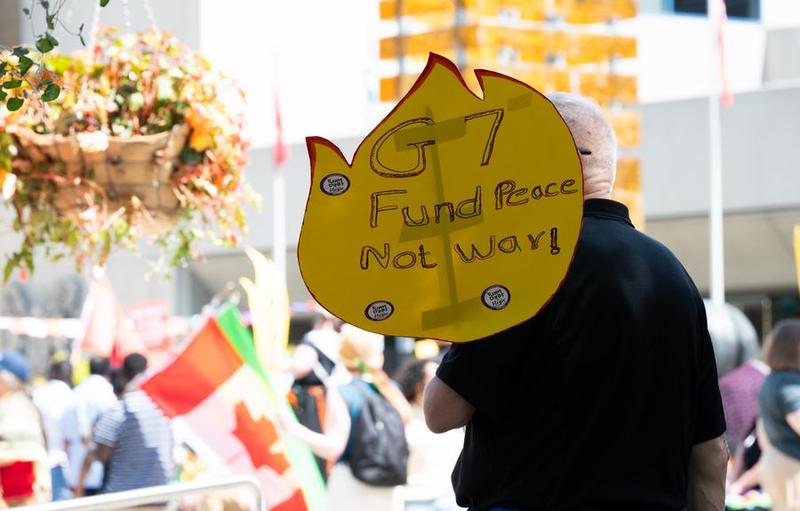 CANADA-CALGARY-CUMBRE DEL G7-PROTESTA