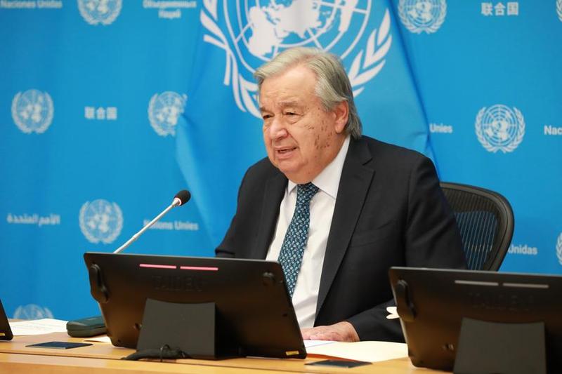 ONU-GUTERRES-CONFERENCIA DE PRENSA-CHINA-INICIATIVAS GLOBALES