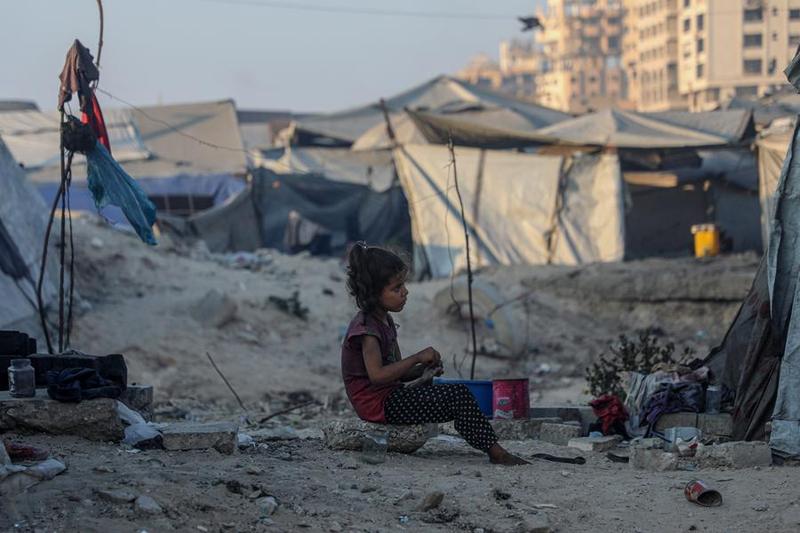 MEDIO ORIENTE-CIUDAD DE GAZA-NIÑOS DESPLAZADOS