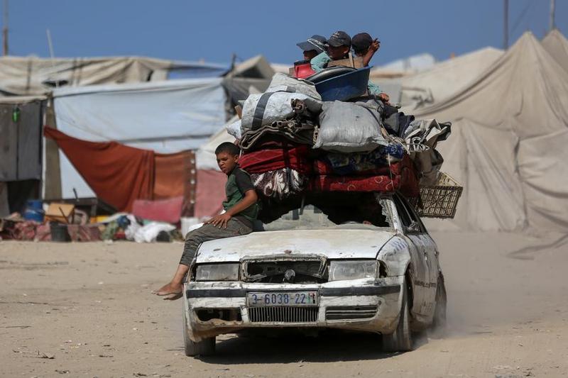 MEDIO ORIENTE-CIUDAD DE GAZA-NIÑOS DESPLAZADOS