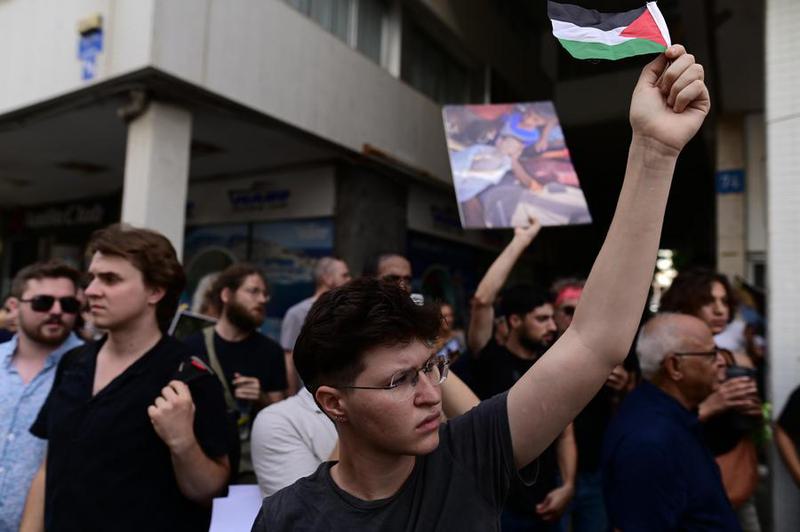 ISRAEL-TEL AVIV-PROTESTA-ALTO AL FUEGO-GAZA