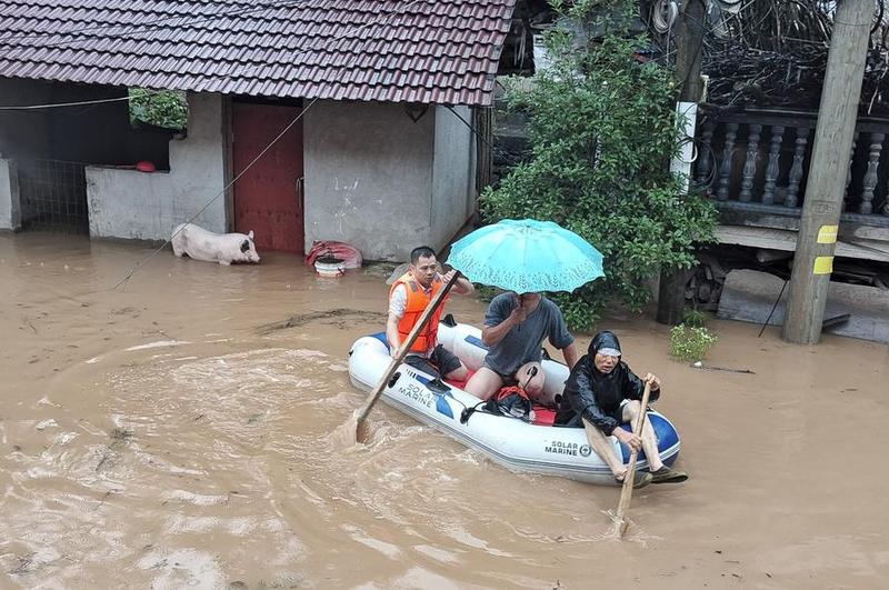 CHINA-HUNAN-FUERTES LLUVIAS