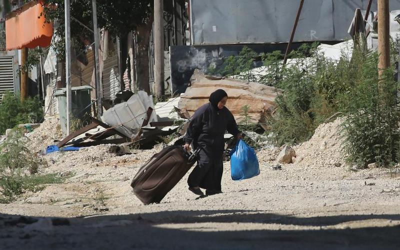 MEDIO ORIENTE-TULKARM-CAMPAMENTO DE REFUGIADOS-PALESTNOS DESPLAZADOS