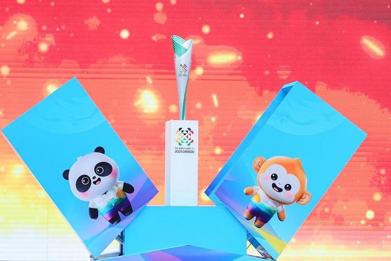 CHINA-CHENGDU-JUEGOS MUNDIALES 2025-LANZAMIENTO DE LA ANTORCHA