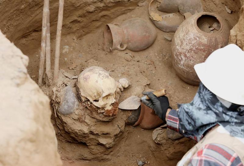 PERU-LIMA-ARQUEOLOGIA-CULTURA CHANCAY-DESCUBRIMIENTO
