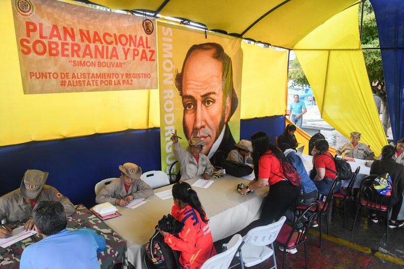 VENEZUELA-CARACAS-MILICIA BOLIVARIANA-ALISTAMIENTO