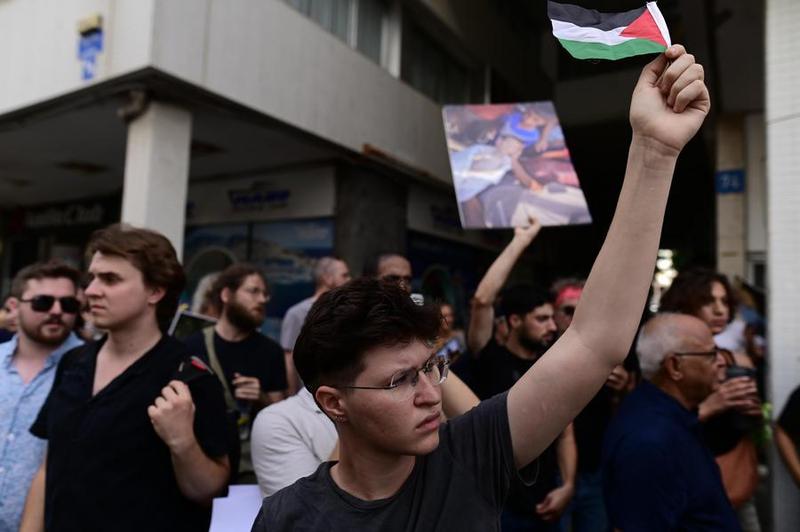 ISRAEL-TEL AVIV-PROTESTA-ALTO AL FUEGO-GAZA