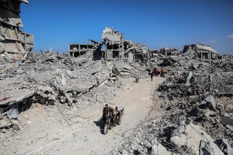 MEDIO ORIENTE-FRANJA DE GAZA-JABALIA-DESTRUCCION