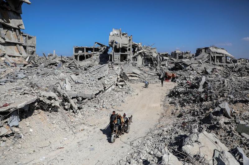 MEDIO ORIENTE-FRANJA DE GAZA-JABALIA-DESTRUCCION