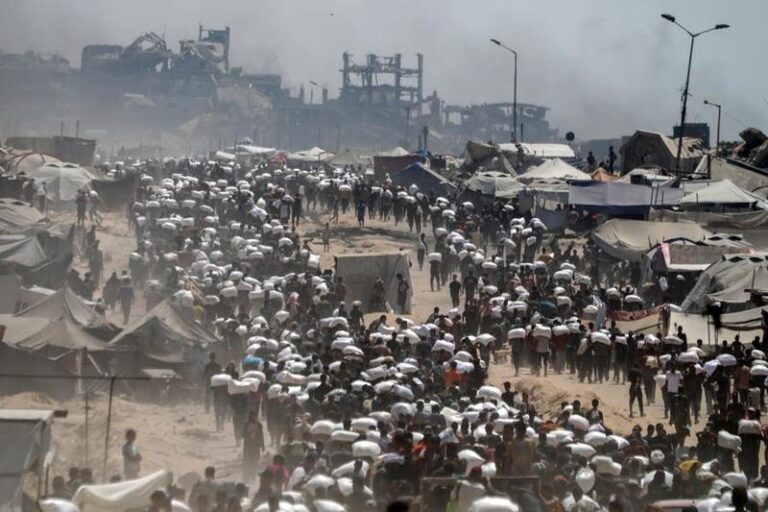 MEDIO ORIENTE-GAZA-BEIT LAHIA-AYUDA HUMANITARIA