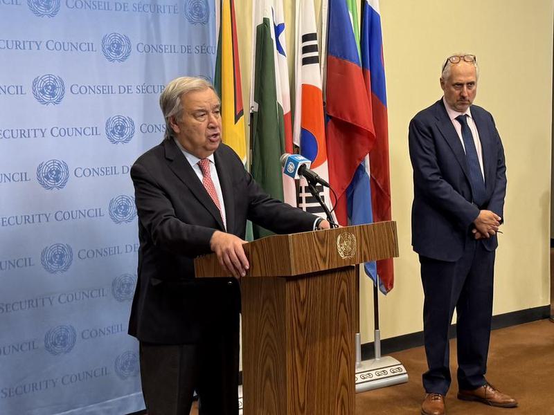 ONU-GUTERRES-CONFERENCIA DE PRENSA-GAZA-CESE AL FUEGO