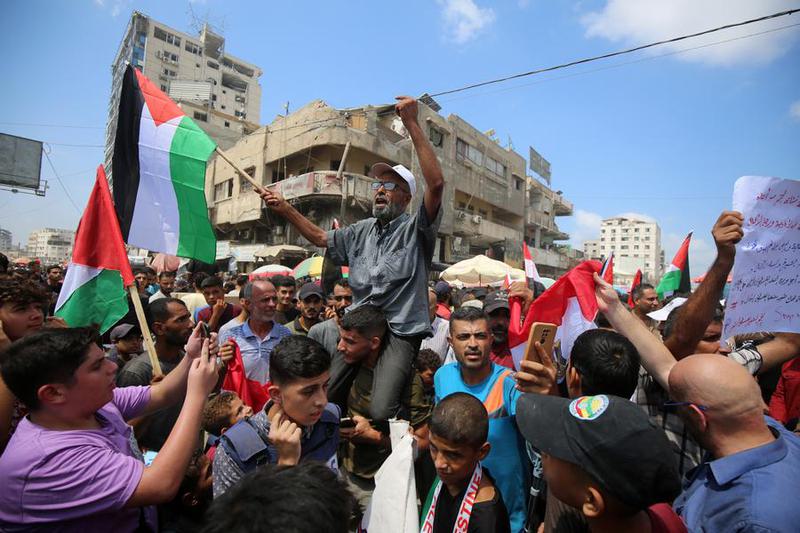 MEDIO ORIENTE-CIUDAD DE GAZA-PROTESTA
