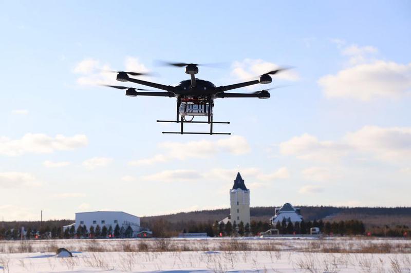 CHINA-HEILONGJIANG-MOHE-TEMPERATURA ULTRABAJA-DRON-VUELO DE PRUEBA-TECNOLOGIA DE BATERIA