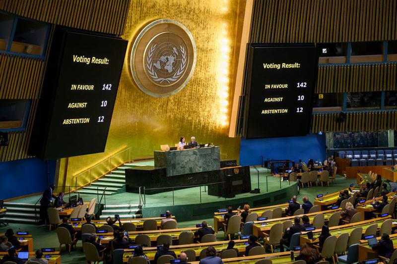 ONU-ASAMBLEA GENERAL-SOLUCION DE DOS ESTADOS
