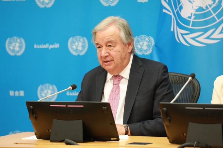 UN-GUTERRES-ISRAELI ATTACK-QATAR-PRESS CONFERENCE