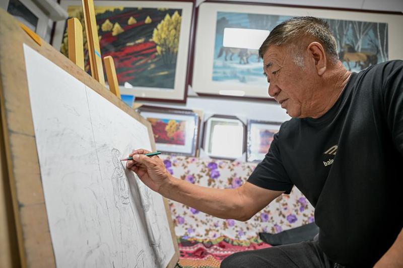 CHINA-INNER MONGOLIA-JARUD WOODBLOCK PAINTING (CN)