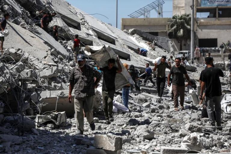 MIDEAST-GAZA CITY-AIRSTRIKE-DAMAGE