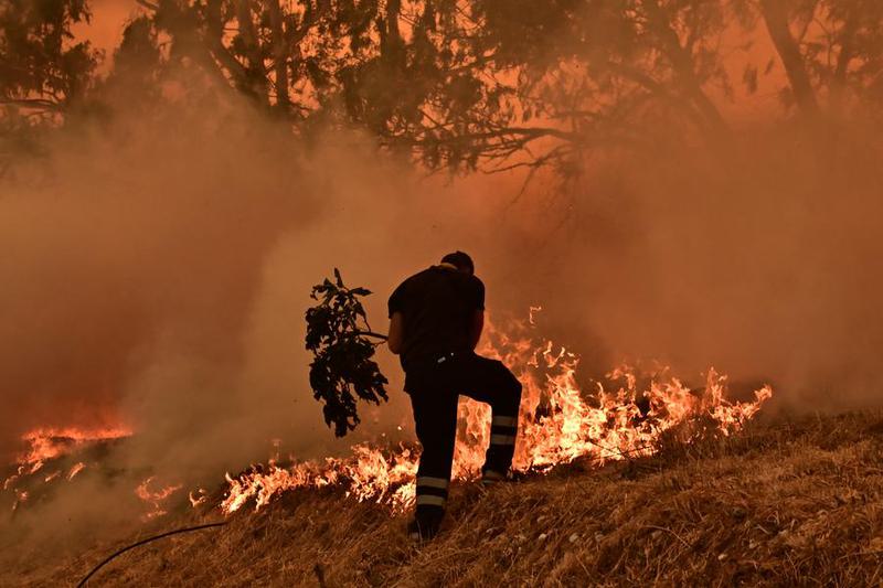 GRECIA-DROSOPIGI-INCENDIO FORESTAL