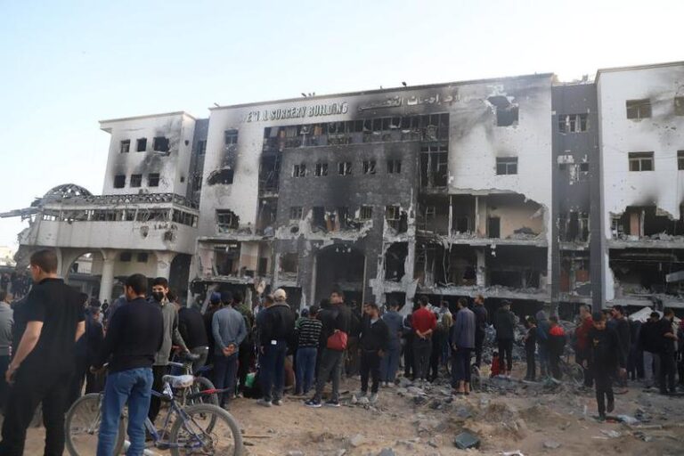 MEDIO ORIENTE-GAZA-HOSPITAL AL SHIFA-FUERZA ISRAELI-RETIRADA