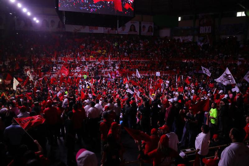 HONDURAS-TEGUCIGALPA-CIERRE DE CAMPAÑA-MONCADA