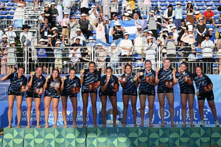 CHINA-CHENGDU-JUEGOS MUNDIALES 2025-BALONMANO DE PLAYA-FINAL FEMENINA