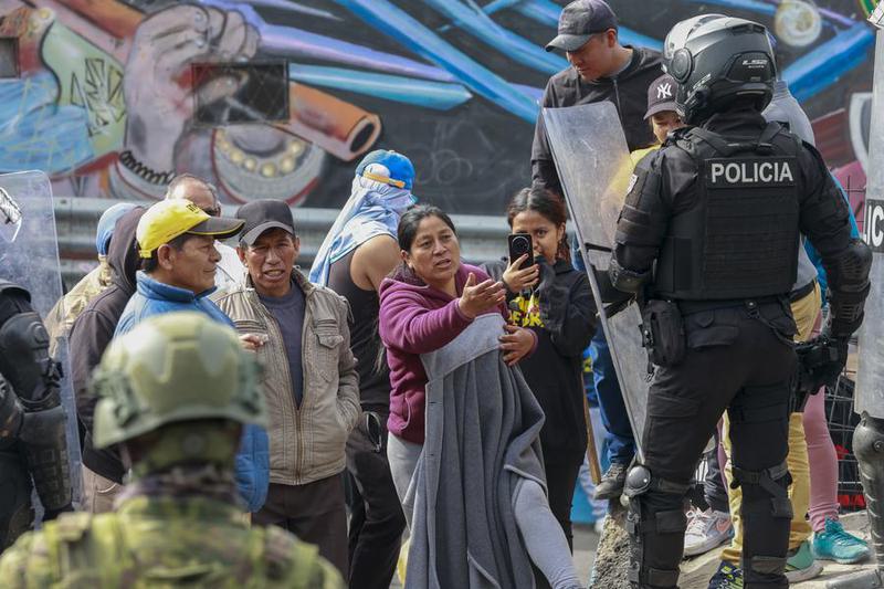 ECUADOR-QUITO-PROTESTA