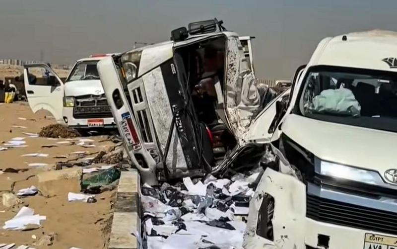 EGYPT-GIZA-ROAD ACCIDENT