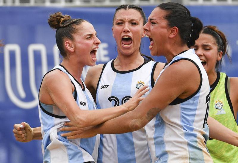 CHINA-CHENGDU-JUEGOS MUNDIALES 2025-BALONMANO DE PLAYA-SEMIFINAL FEMENINA-ARGENTINA VS ESPAÑA