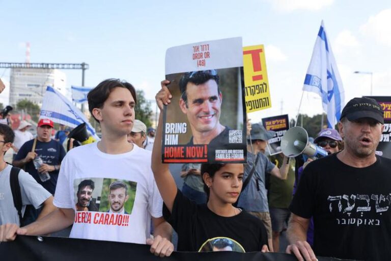 ISRAEL-TEL AVIV-PROTESTA-GAZA