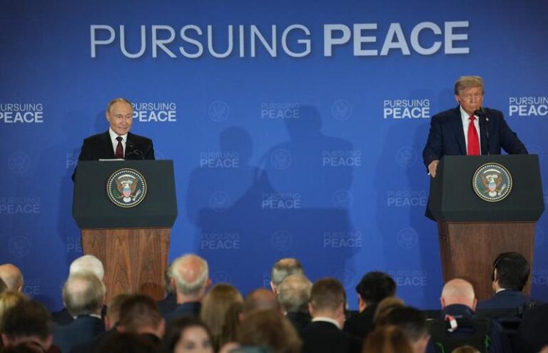 EEUU-ALASKA-ANCHORAGE-PUTIN-TRUMP-REUNION-CONFERENCIA DE PRENSA