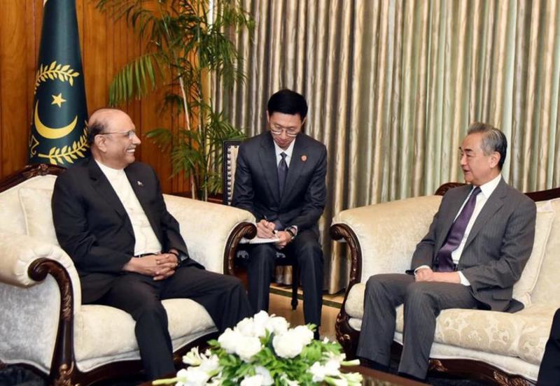 PAKISTAN-ISLAMABAD-PRESIDENT-CHINA-WANG YI-MEETING